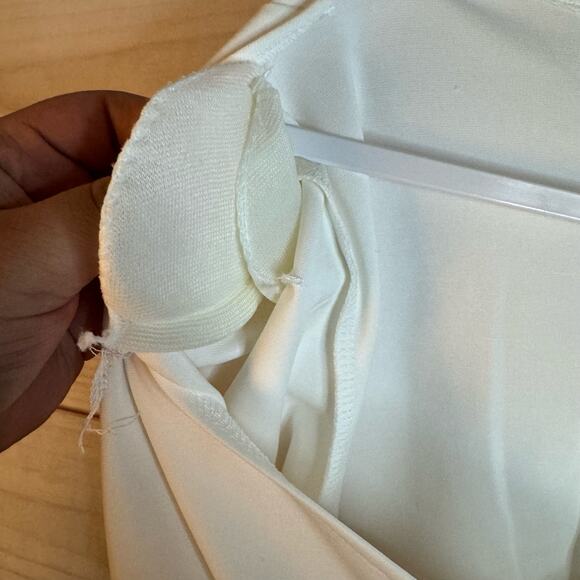 White Short Sleeve Shift Knee Length Dress Size XL - Picture 4 of 5